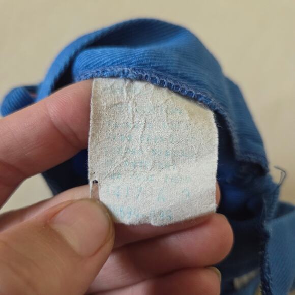 Vintage Flower Blue Suspender Pants 3t - Picture 4 of 6